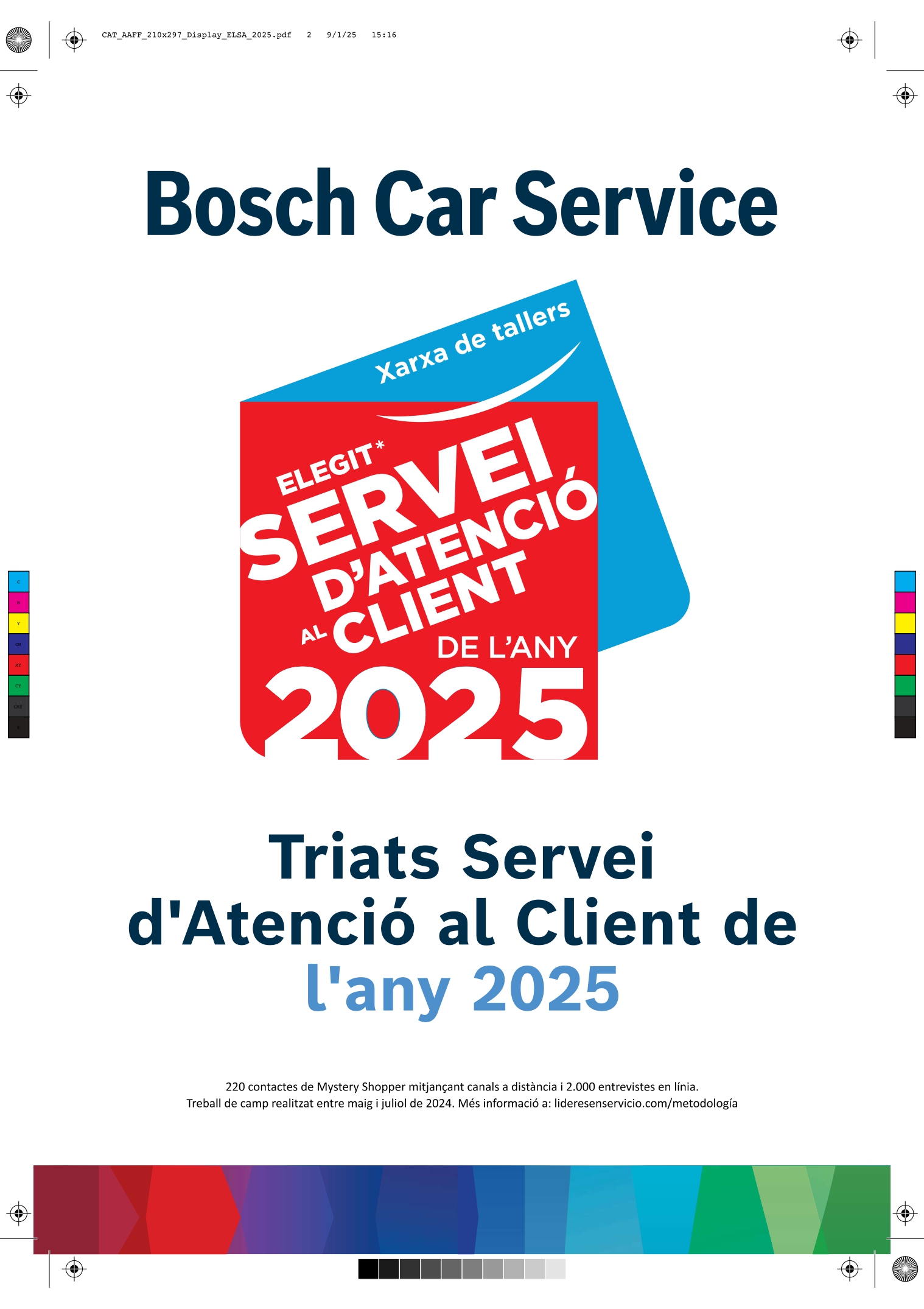 Bosch Car Service elegit Servei d’Atenció al Client de l’any 2025.